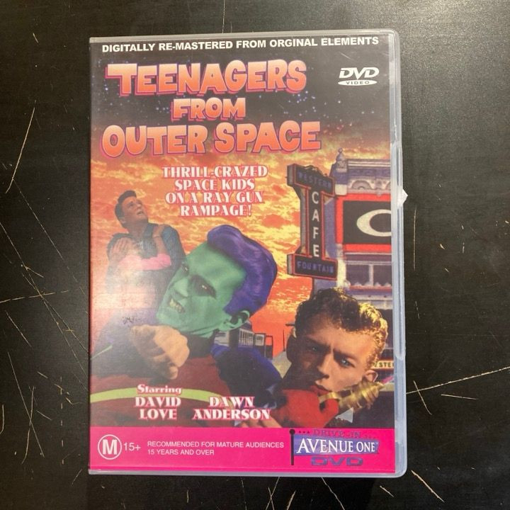 Teenagers From Outer Space DVD (VG/M-) -kauhu/sci-fi- (ei suomenkielistä tekstitystä)